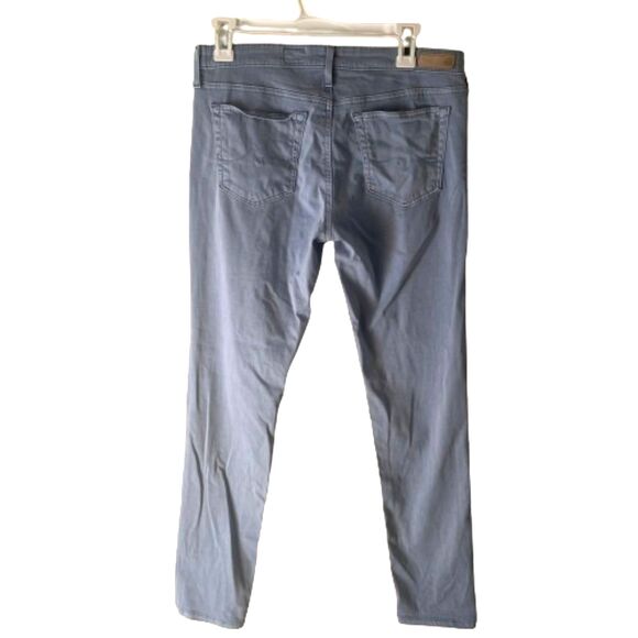 AG Adriano Goldschmied The Stilt Cigarette Pants 30R Cool Light Blue Straight - Picture 4 of 10